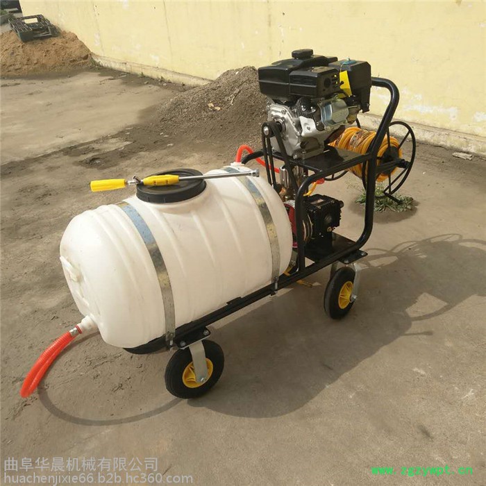 手推式养殖场消毒机 华晨汽油拉管式打药机 HC-DYJ药材基地打药机图2