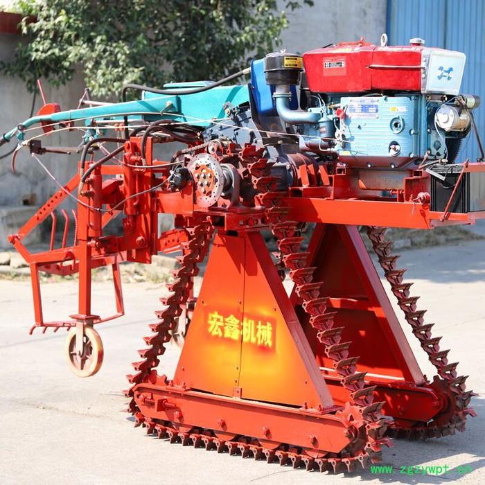 宏博 不伤葱姜易操作收获机 18马力柴油自走式药材收获机图3