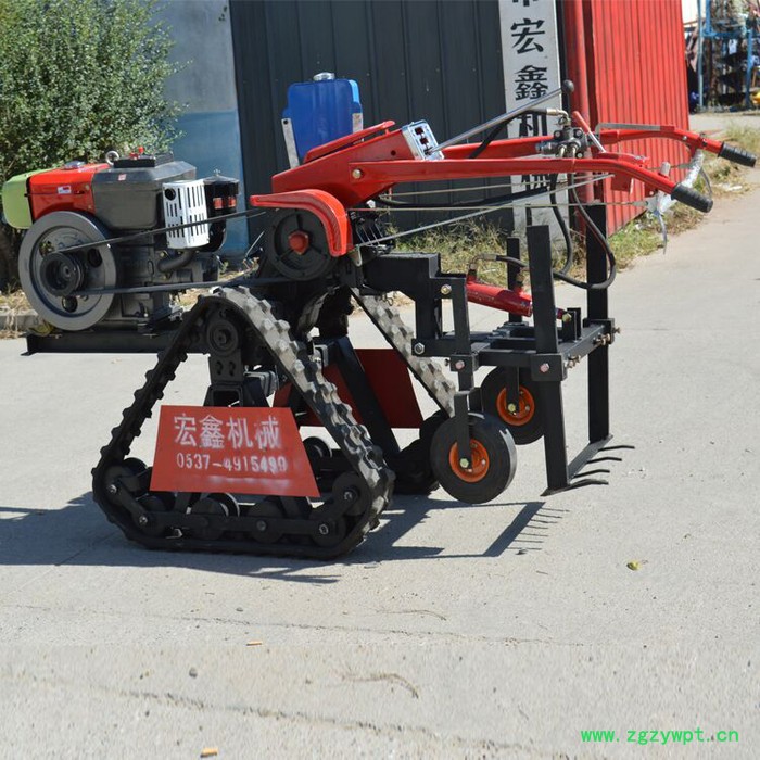 宏博 不伤葱姜易操作收获机 18马力柴油自走式药材收获机图2