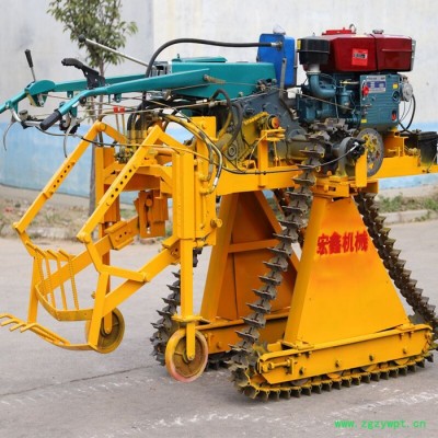 宏博 不伤葱姜易操作收获机 18马力柴油自走式药材收获机