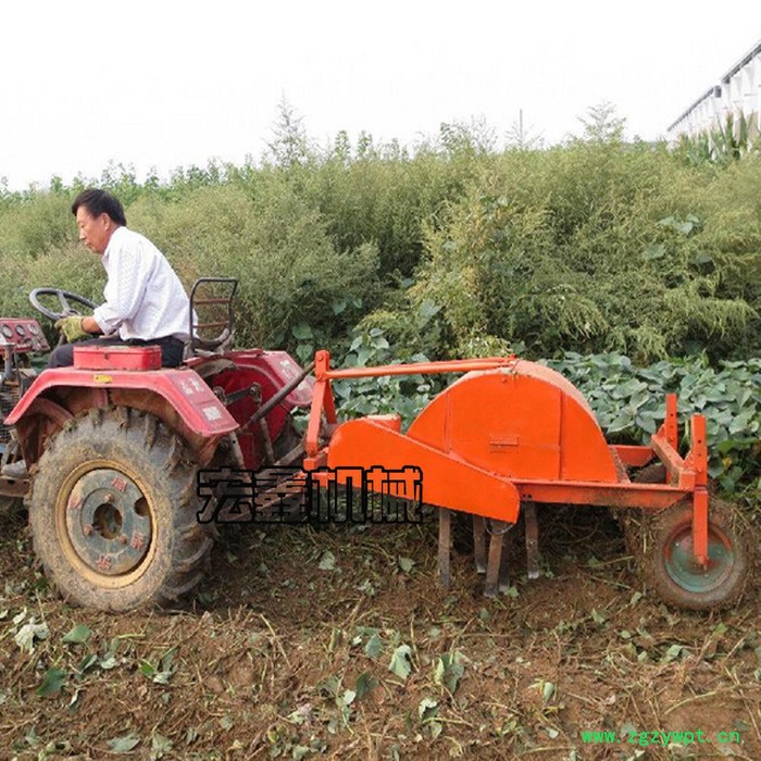 宏博 拖拉机土豆药材收获机红薯杀秧机拉秧机供应**土豆打秧机图4