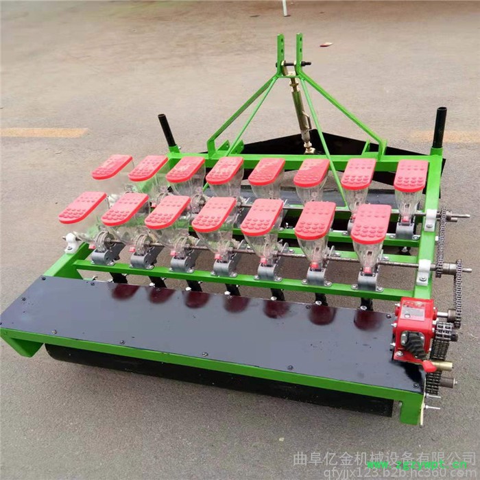 忆金YJ-14 拖拉机悬挂蔬菜播种机 6档可调速双排洋葱播种机 14行防风药材精密播种机图3