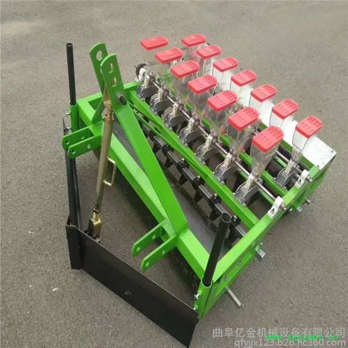 忆金YJ-14 拖拉机悬挂蔬菜播种机 6档可调速双排洋葱播种机 14行防风药材精密播种机图6
