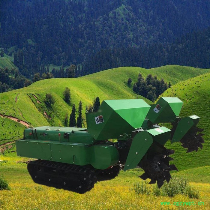 履带式开沟施肥旋耕打药一体机 低矮果园开沟施肥机 启硕机械大棚旋耕机图5