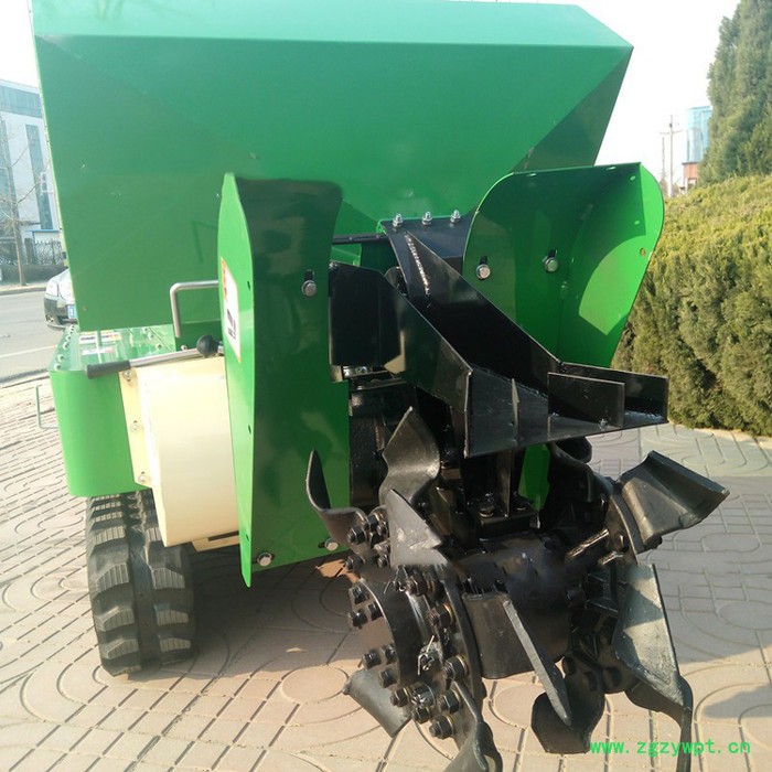 履带式开沟施肥旋耕打药一体机 低矮果园开沟施肥机 启硕机械大棚旋耕机图6