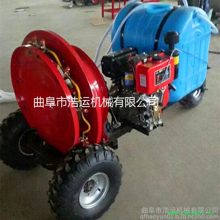 曲阜浩运 风送式打药机价格 汽油400升自走式药材茶园打药机 葡萄打药机图2