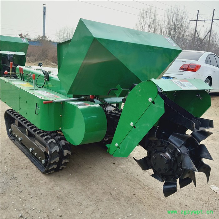 启航 多功能田园打药施肥机 履带旋耕回填机 多功能除草开沟机图7