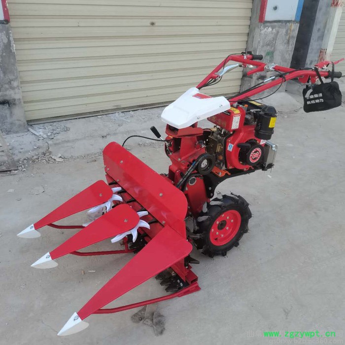 广盛   轻巧辣椒割晒机 黄豆药材收获机 柴油动力割晒机 前置式手扶割倒机图4