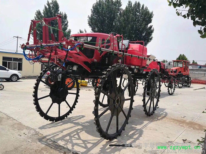 自走式喷药撒肥机 宇晨耗能低打药施肥机 四轮后悬挂式打药车图8