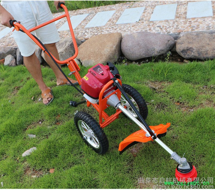 中药材灌木割草机 小型苜蓿芦苇收割机手推自走式剪草机图3