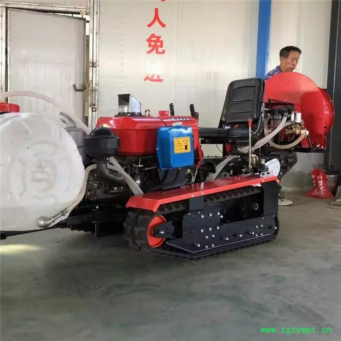 带打药功能履带开沟机 启航 施肥机图7