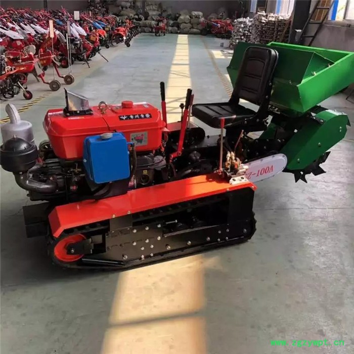 带打药功能履带开沟机 启航 施肥机图2