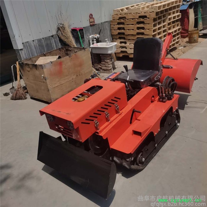 带打药功能履带开沟机 启航 施肥机图4