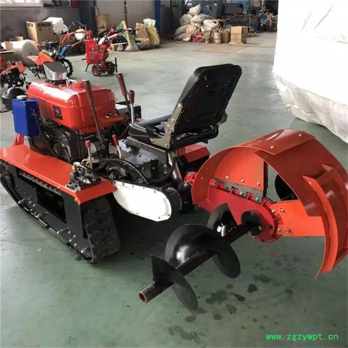 带打药功能履带开沟机 启航 施肥机图8