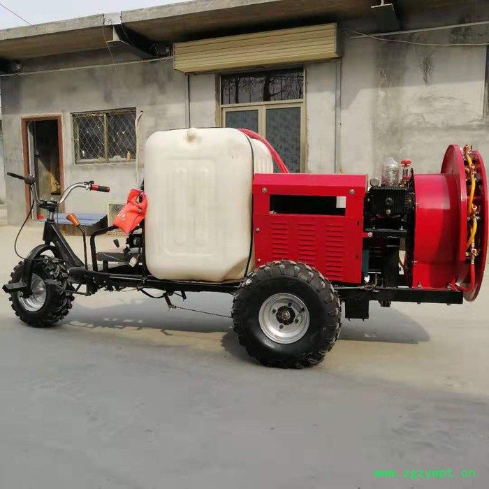 杠杆式四轮打药机 药材类除虫用打药机 宇佳手推式高压打药车图2