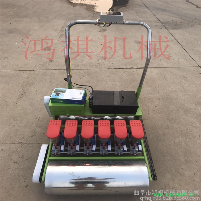 白菜胡萝卜播种机 多用途手推车蔬菜播种机 药材精播机 鸿祺机械图4