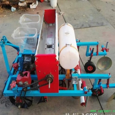 手扶带动菜园喷药覆膜机 新款花生播种喷药施肥机