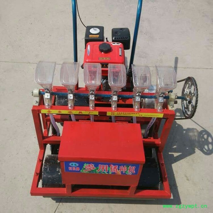 万轮 香菜蔬菜精量播种机新款药材播种机 手推式大白菜青菜胡萝卜图2