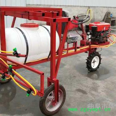 山东小麦自走式打药机，新型四轮打药施肥机，水稻田专用打药机