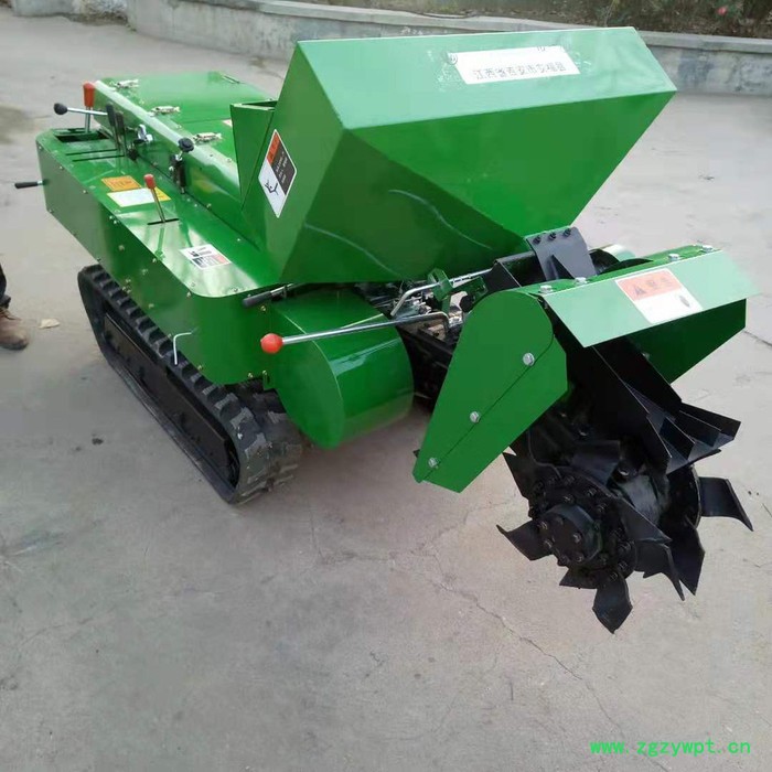 科博果园下旋耕施肥机  带打药功能履带开沟机 人工自动回填果园开沟施肥机图6