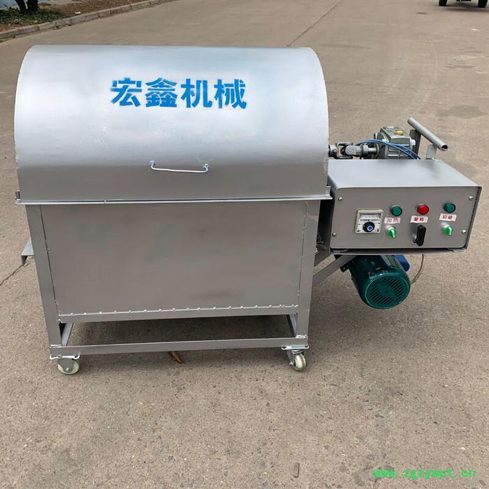宏博 药材炒药机 大型燃煤木柴环保型炒货机 炒豆子机图2