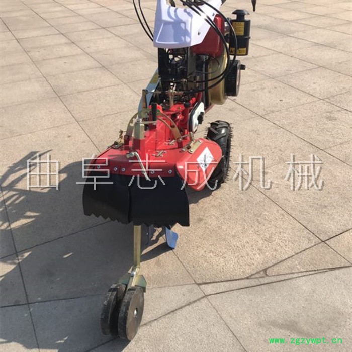 8马力电启动柴油开沟机 山药种植培土开沟机 自走式农用开沟机图7