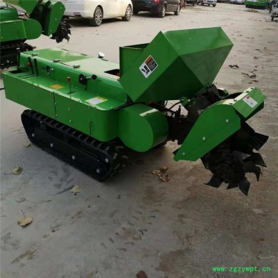 金佳 鲜桃园施肥开沟机 硬冻土果园履带开沟机 自动埋土撒肥打药履带机
