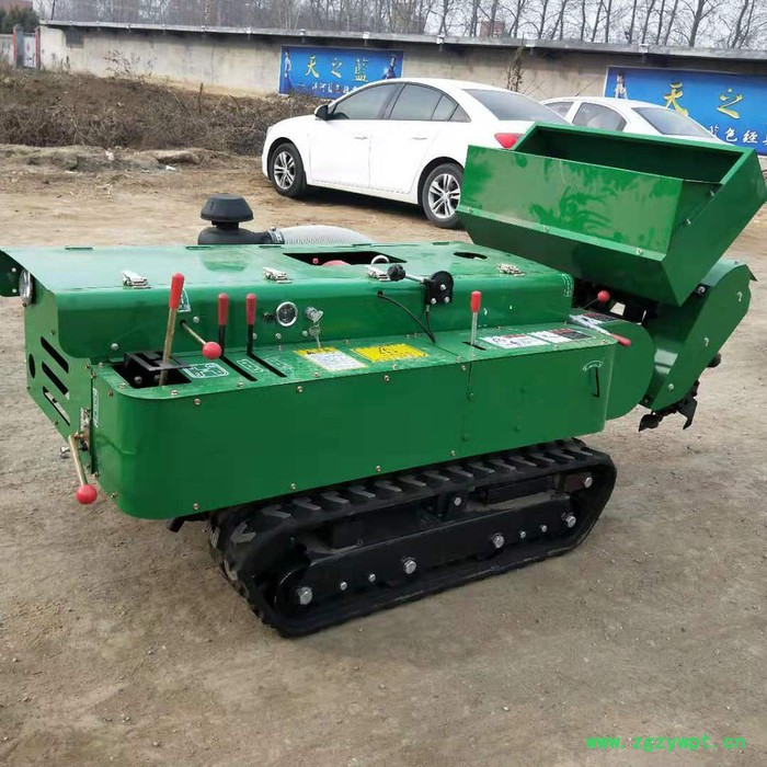 金佳 鲜桃园施肥开沟机 硬冻土果园履带开沟机 自动埋土撒肥打药履带机图7
