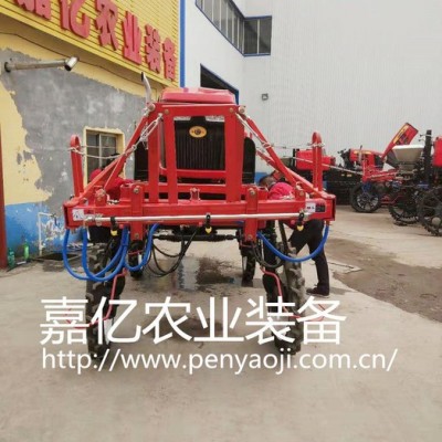 青州嘉亿多功能小麦打药机/轮距可调高地隙喷药机/自走式喷杆喷雾机/水田旱地施肥机