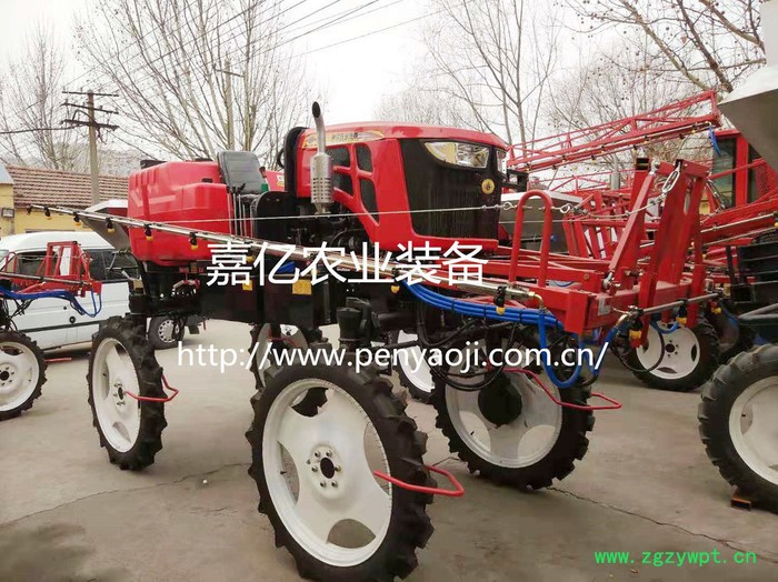 青州嘉亿多功能小麦打药机/轮距可调高地隙喷药机/自走式喷杆喷雾机/水田旱地施肥机图3
