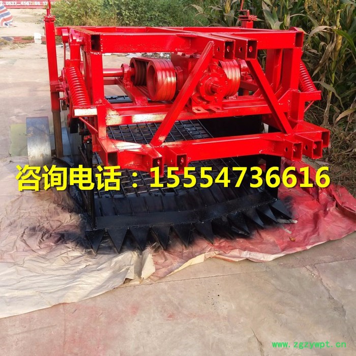 药材挖掘机生产厂家 中药材挖药机 加密筛网收获药材带振筛药材收获机可收获多种根茎类作物图2