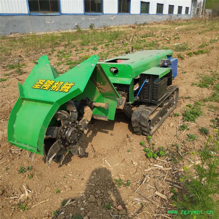 多功能履带开沟机 果树大棚管理机 果园打药机视频图4