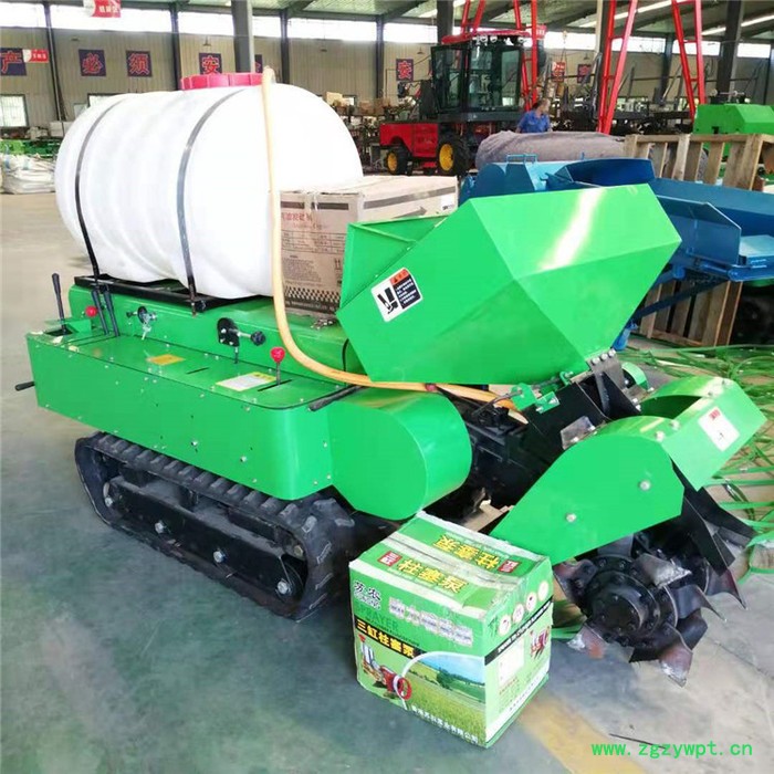 多功能履带开沟机 果树大棚管理机 果园打药机视频图8