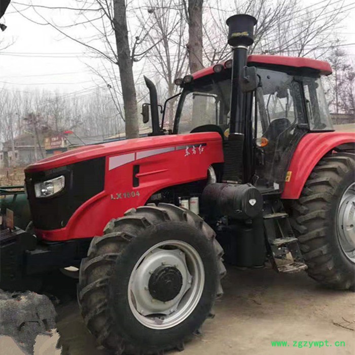 ** 潍柴六缸大马力拖拉机电启动四轮旋耕机 带药材收获机微爬大型1804、1604万年红拖拉机图2