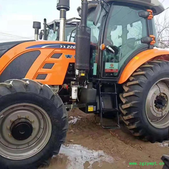 ** 潍柴六缸大马力拖拉机电启动四轮旋耕机 带药材收获机微爬大型1804、1604万年红拖拉机图5