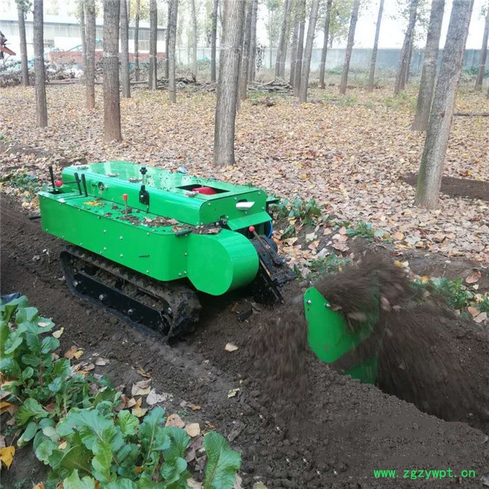柴油自走式开沟机 多功能履带旋耕机 35马力履带施肥打药机图7
