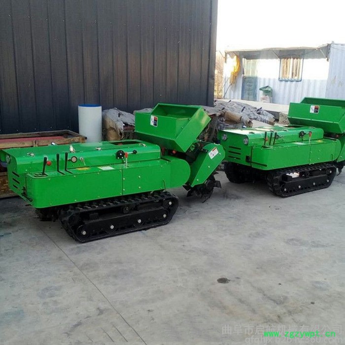 遥控式风送打药机 多功能柴油施肥机 启航遥控开沟机图7