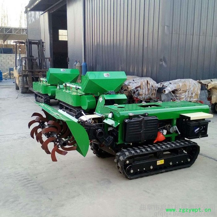 遥控式风送打药机 多功能柴油施肥机 启航遥控开沟机图8