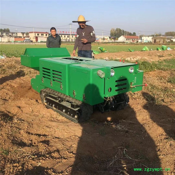 遥控式风送打药机 多功能柴油施肥机 启航遥控开沟机图2