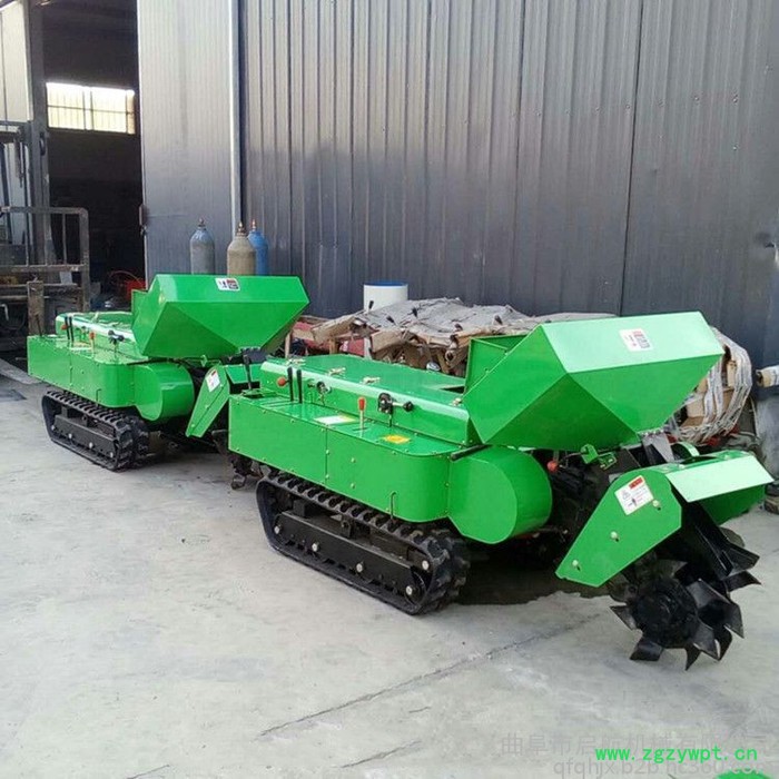 遥控式风送打药机 多功能柴油施肥机 启航遥控开沟机图6