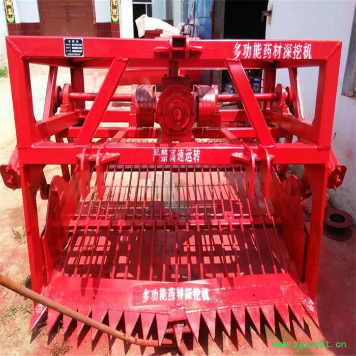 牵引多功能药材半夏挖掘机各种药材深挖收获机不伤药材根茎挖掘机 不同宽幅地下根茎药材挖掘机图5