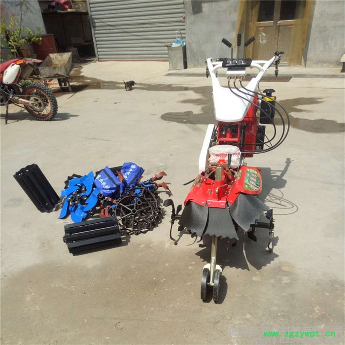 药材开沟培土机 安徽胡萝卜微耕机 草莓种植起垄开沟机图4