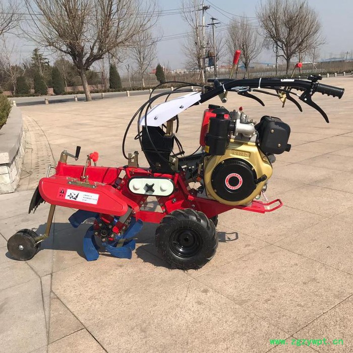 药材开沟培土机 安徽胡萝卜微耕机 草莓种植起垄开沟机图6
