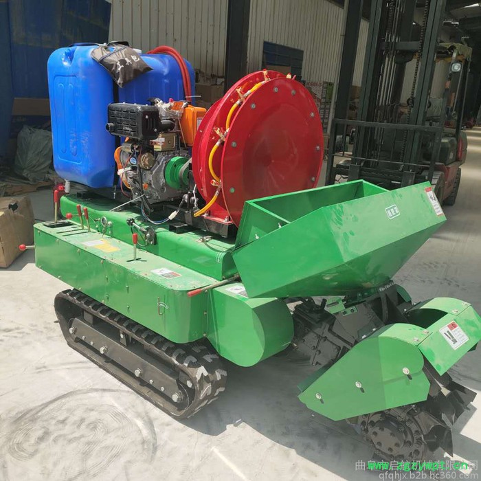 启航电打火的旋耕锄草机 果园管理保姆机 可以打药履带式开沟机图8