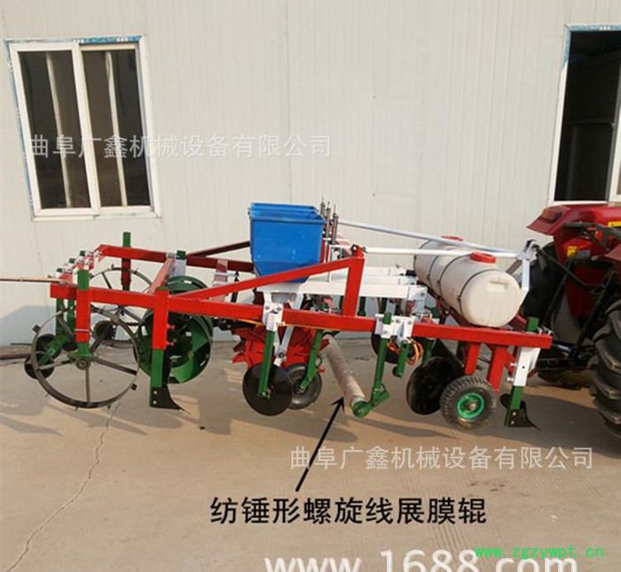 花生播种覆膜机 喷药覆膜种植机 2行4行打药施肥机