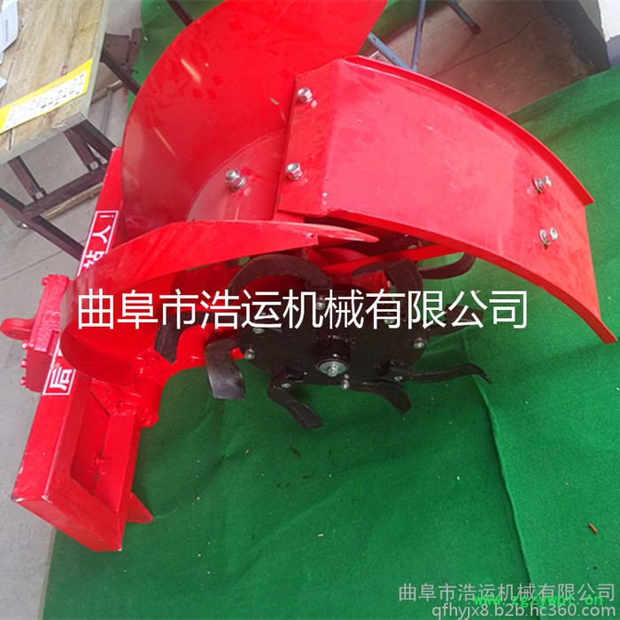 山东曲阜浩运机械四轮拖拉机带开沟机 农用水利灌溉开沟机 中药草药材种植开沟机图3