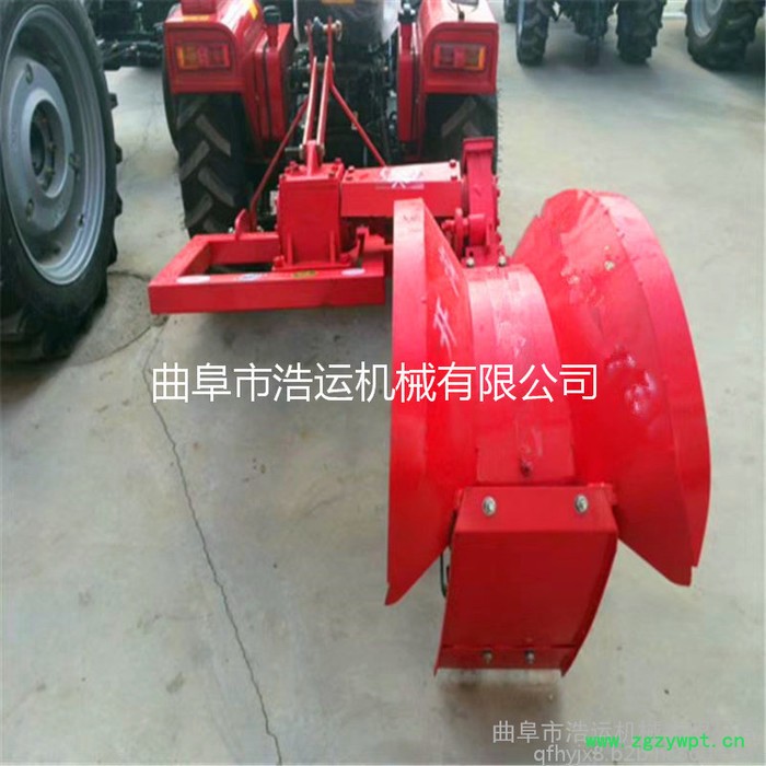 山东曲阜浩运机械四轮拖拉机带开沟机 农用水利灌溉开沟机 中药草药材种植开沟机图4
