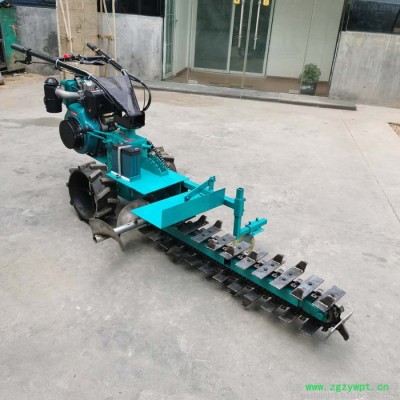 山药种植挖沟机 工程埋线开沟机 链条开沟机