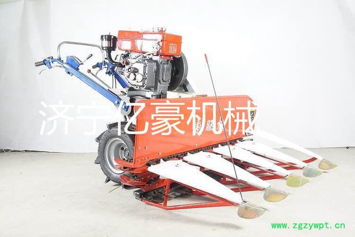 当涂县药材割晒机 亿豪多功能小型大马力割晒机 农用收割机节能高效两行小型玉米收获机图8