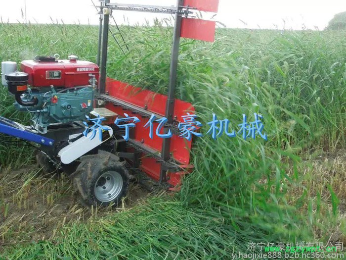 当涂县药材割晒机 亿豪多功能小型大马力割晒机 农用收割机节能高效两行小型玉米收获机